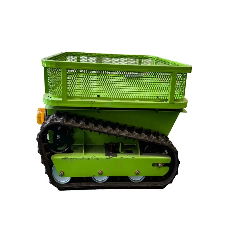 Efficient intelligent follower remote control small electric crawler orchard picking truck