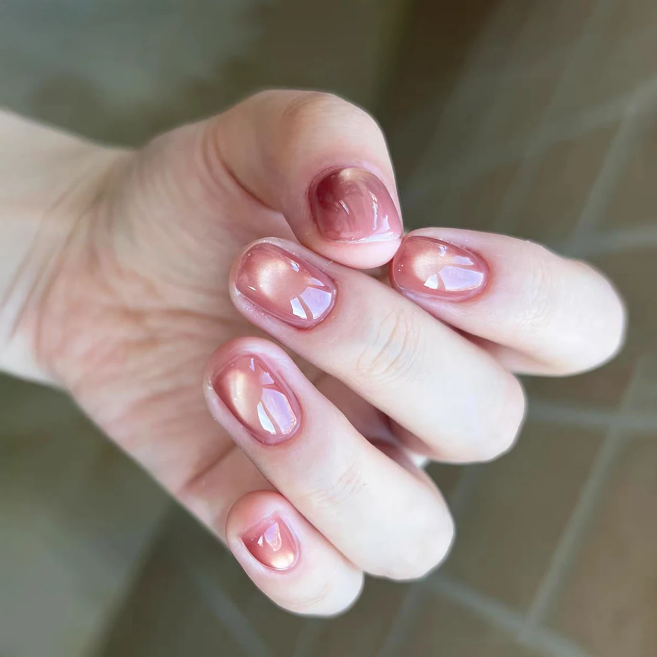 1개 TC 2025 신상 인기 만능 로렐 캣아이 젤 네일 폴리쉬 플래시 마그네틱 글라스 비즈 캣아이 화이트닝 핑크 네일아트