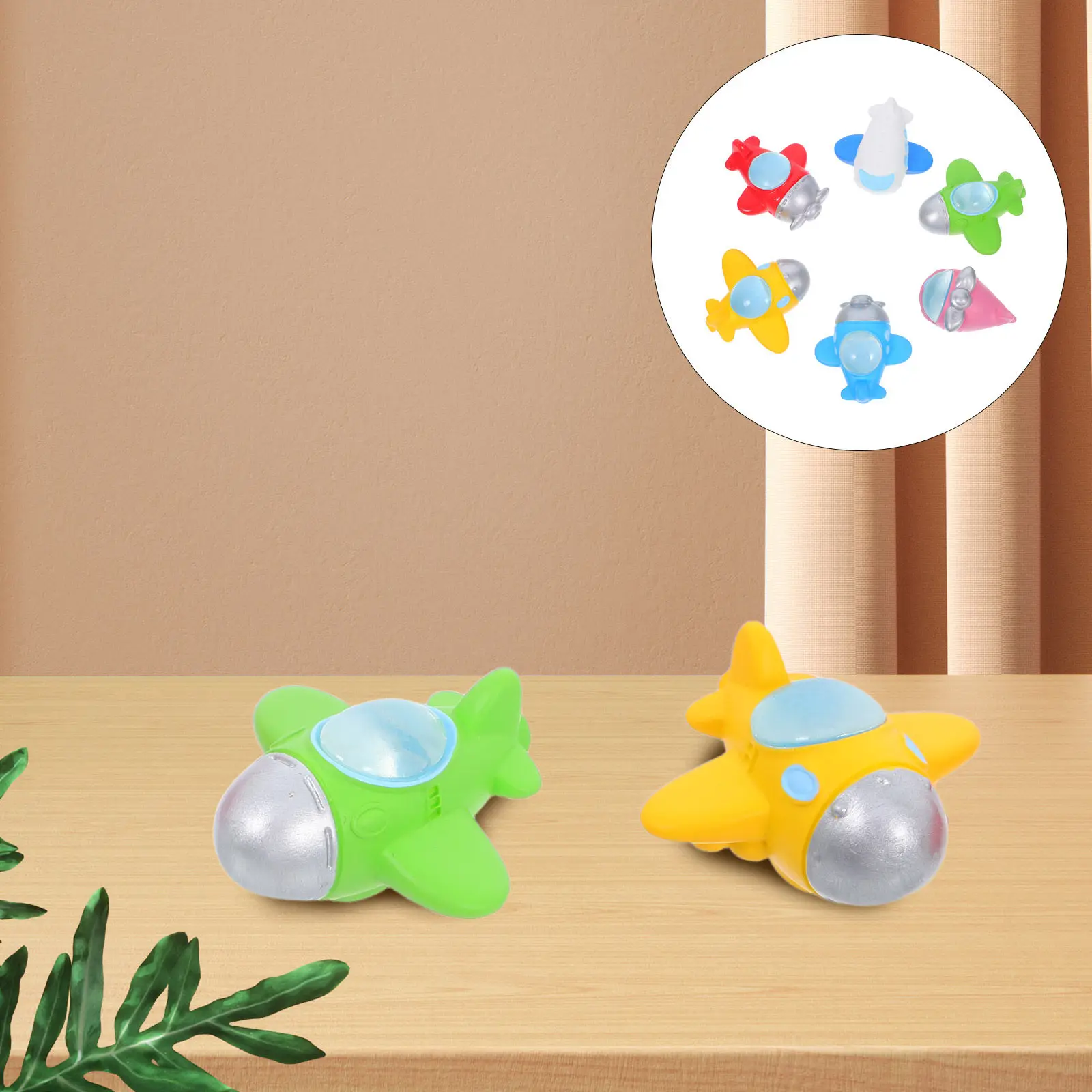 

6Pcs Miniature Airplane Resin Ornaments DIY Assembly Car Interior Hanging Desktop Airplane Decorative Small Ornamental