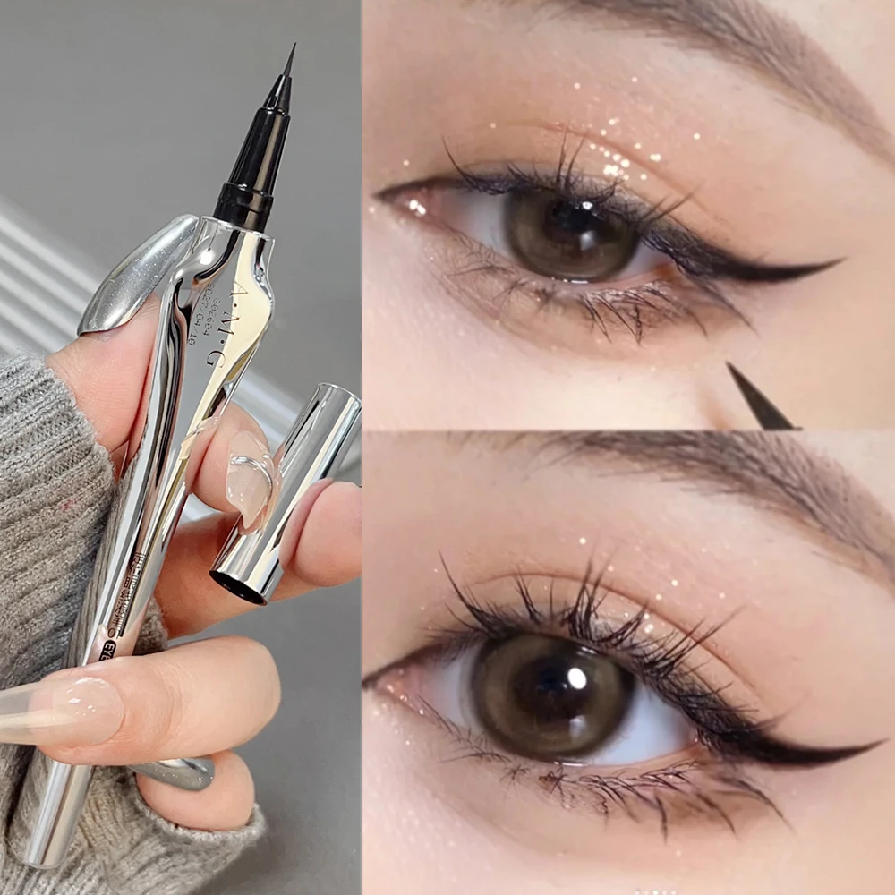 Ultra Thin Black Brown Lower Eyelash Eyeliner Pen Waterproof Lasting Smooth Liquid Lying Silkworm Pencil Korean Makeup Cosmetics