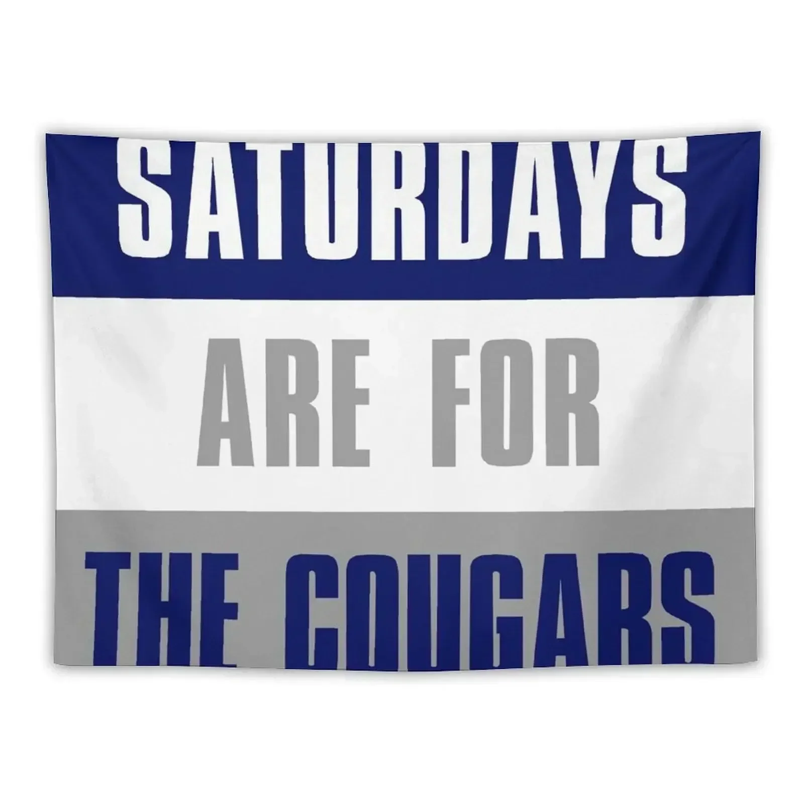 

Saturdays are for The Cougars, Brigham Young University Tapestry Wall Carpet Decoration Wall Room Decor Korean Style Tapestry