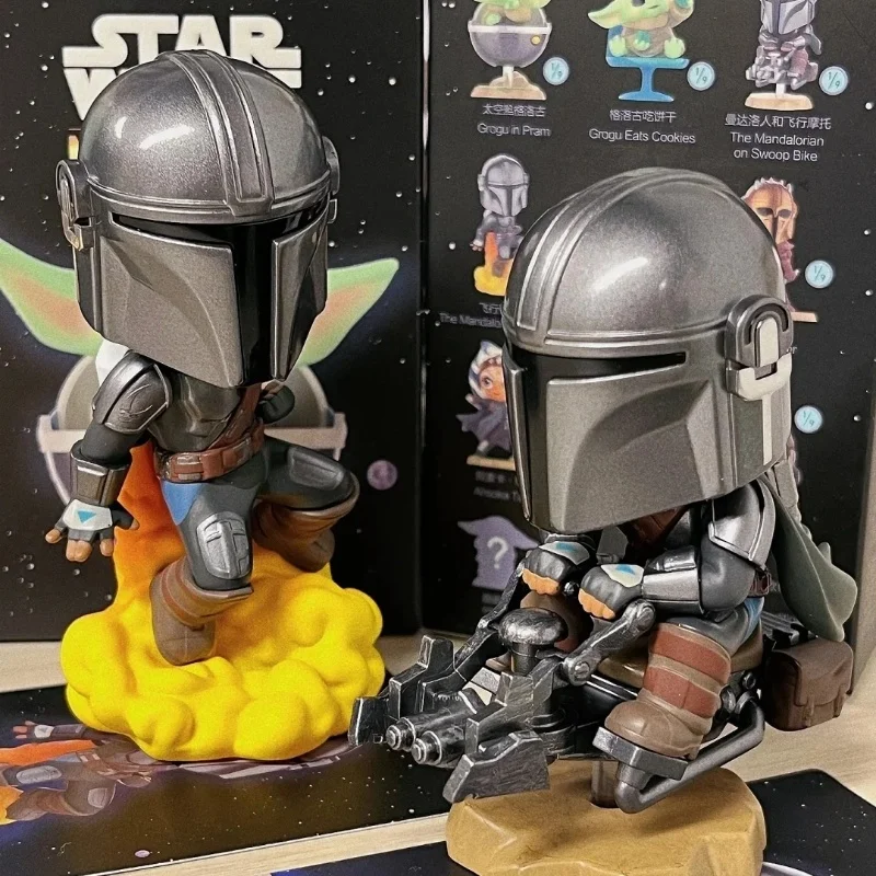 Hot Star Wars Mandalorian Series Karakter Mystery Box 1 st/9 stks Pop Mart Blind Box Actie Pop Handgemaakte Kamer Decoratie Speelgoed Cadeau