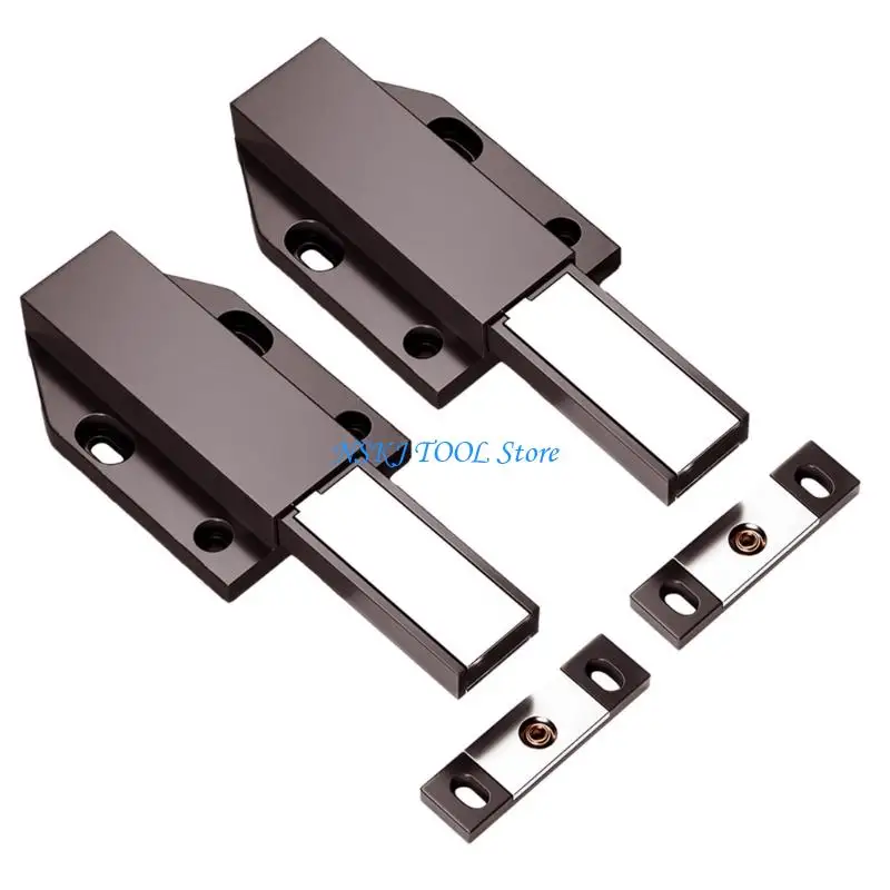 L8RC 2 Pack Practical Push to Open Latches for Hide Door and Cabinets with Easy Installation Designs Casual Use