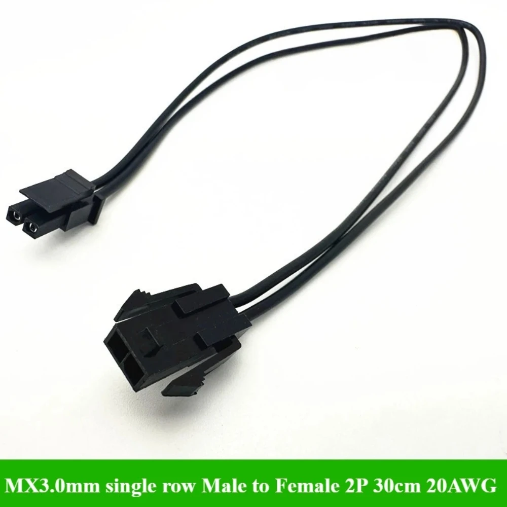 3Pcs MX3.0mm Single Row Double head Male to Female 2P/3P/4P/5P/6P Small 5557 Terminal Wire 30cm 20AWG Electronic Wire Connector