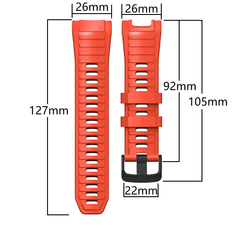 Replacement 26mm Wristband For Garmin Instinct 2X Solar Watch Band Bracelet Watchband Silicone Wrist Strap For Garmin Instinct2x