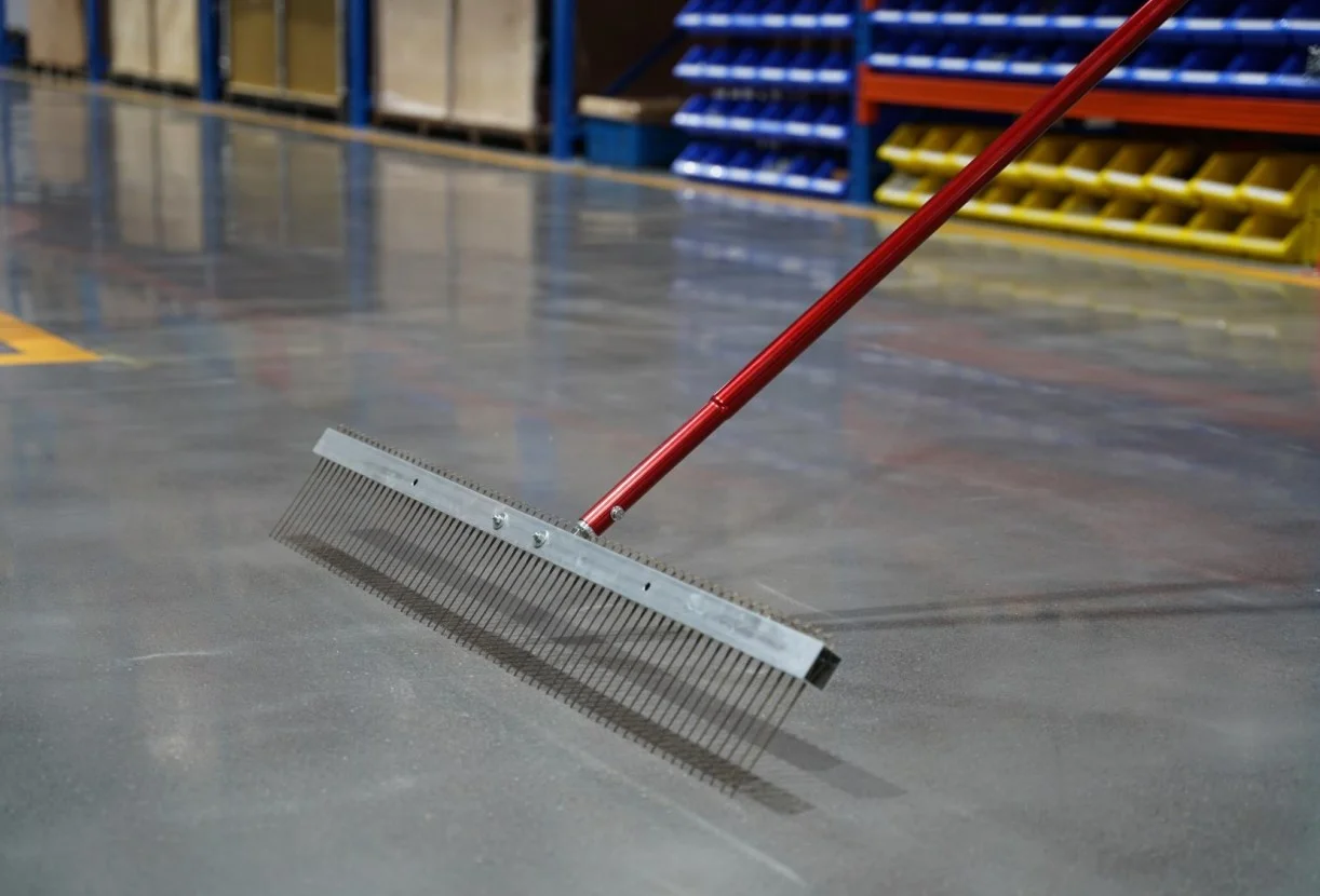 concrete construction finishing tools hard rectangular concrete road texturing brush broom