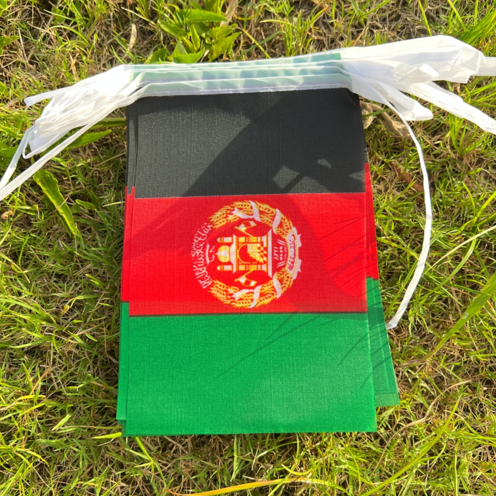 Bandera Afganistán 14x21 cm - pack 20 banderines decorativos para bar - imagen 5