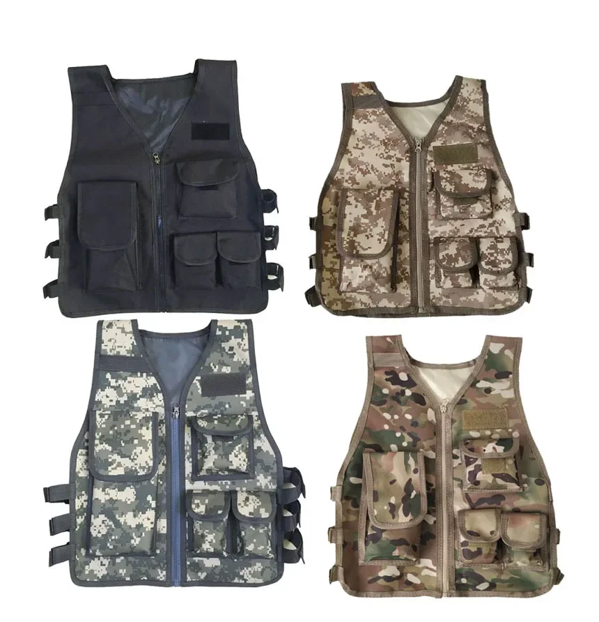 

Детский тактический жилет, охотничья боевая пуленепробиваемая форма, специальные костюмы, детская камуфляжная одежда для джунглей