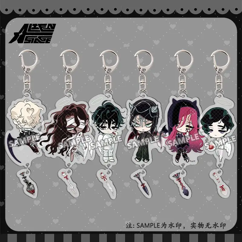 Acrylic Keychain Bag Pendant for Alien Stage Ivan Mizi Sua Till Luka Hyuna Q Version Anime Character Creativity Erchandise Gifts