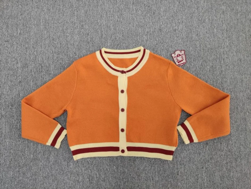 Słodki kamizelka z dzianiny, modny, spódnica wiązana, trzyczęściowy, komplet damski koreański College w kratę, miękki, delikatny, wąski jesienny