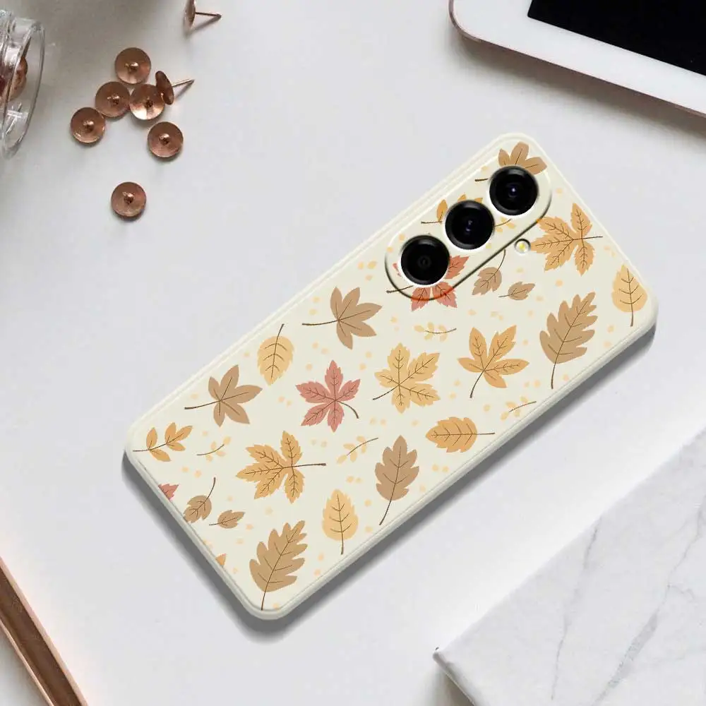 Autumn Maple Leaf Phone Case For Samsung Galaxy A56 A32 A23 A22 5G A32 A23 4G A55 A54 A53 A52 A51 A35 A34 A31 A25 Soft Cover