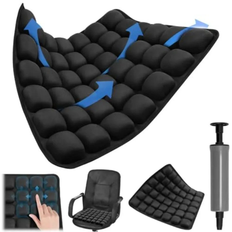 

Надувная дорожная подушка Sondor с 3D-воздушными ячейками, портативная подушка для сиденья в самолете
