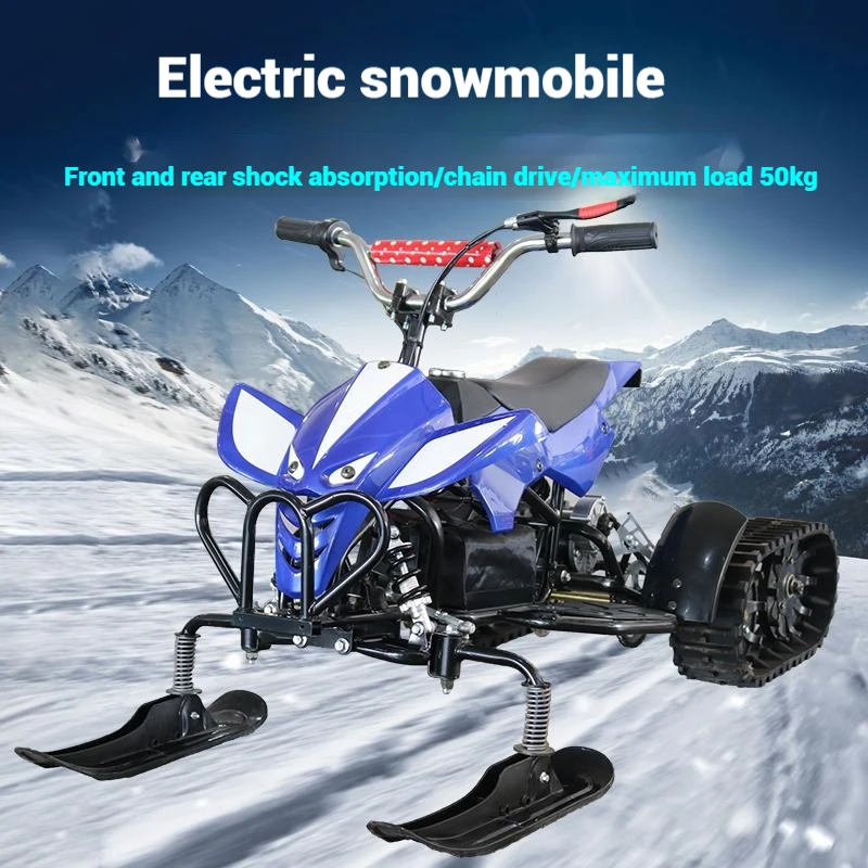 Snowmobile Electric Ski Car Small Snowmobile Children's Playground Electric Popular Electric Snow Vehicle Snow Racer Sale