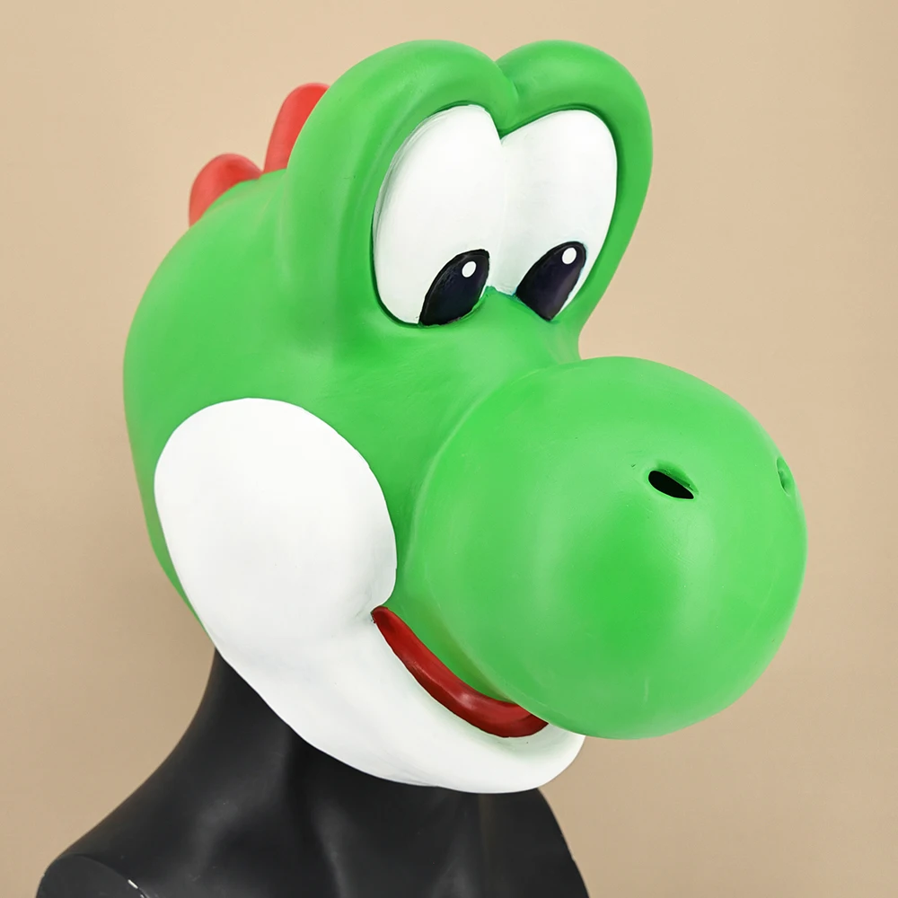 コスプレ-マリオブラザーズ-ヨッシー-タマゴンマスク-ハロウィン-恐竜マスク-コスプレ小道具-大人用コスチュームアクセサリー
