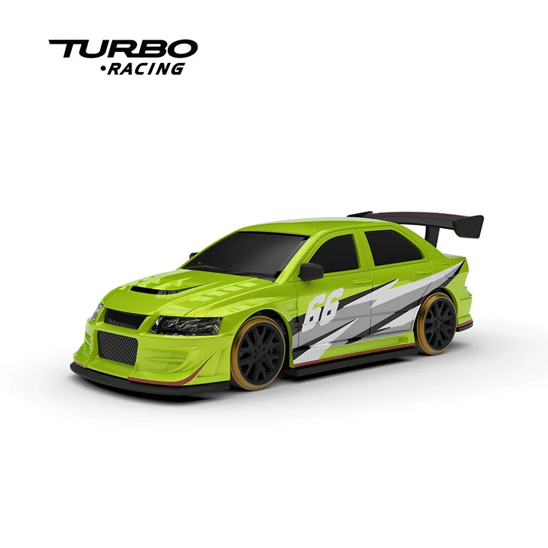 Mini Turbo Racing C66 Drift RC Car 1:76 Scale Electric Remote Control Simulation Drifting Vehicle Compact Size Toy for Ages 14+