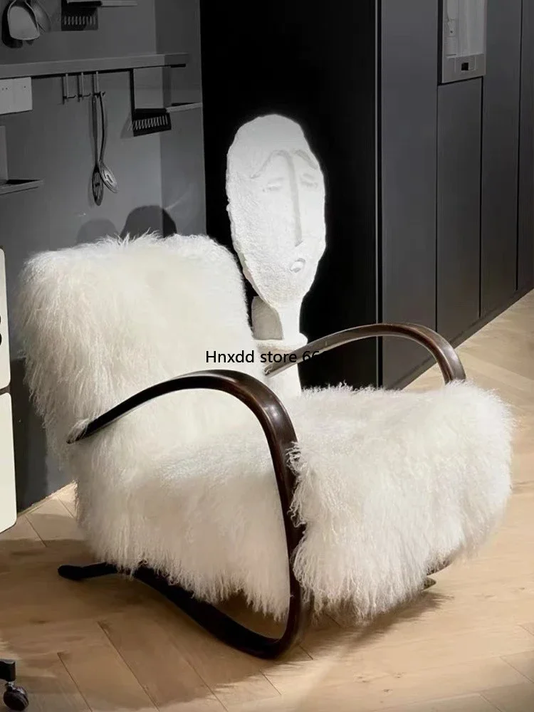Room Balcony Leisure Chair Creative Personality Living Room Wool Sofa Chair image 2