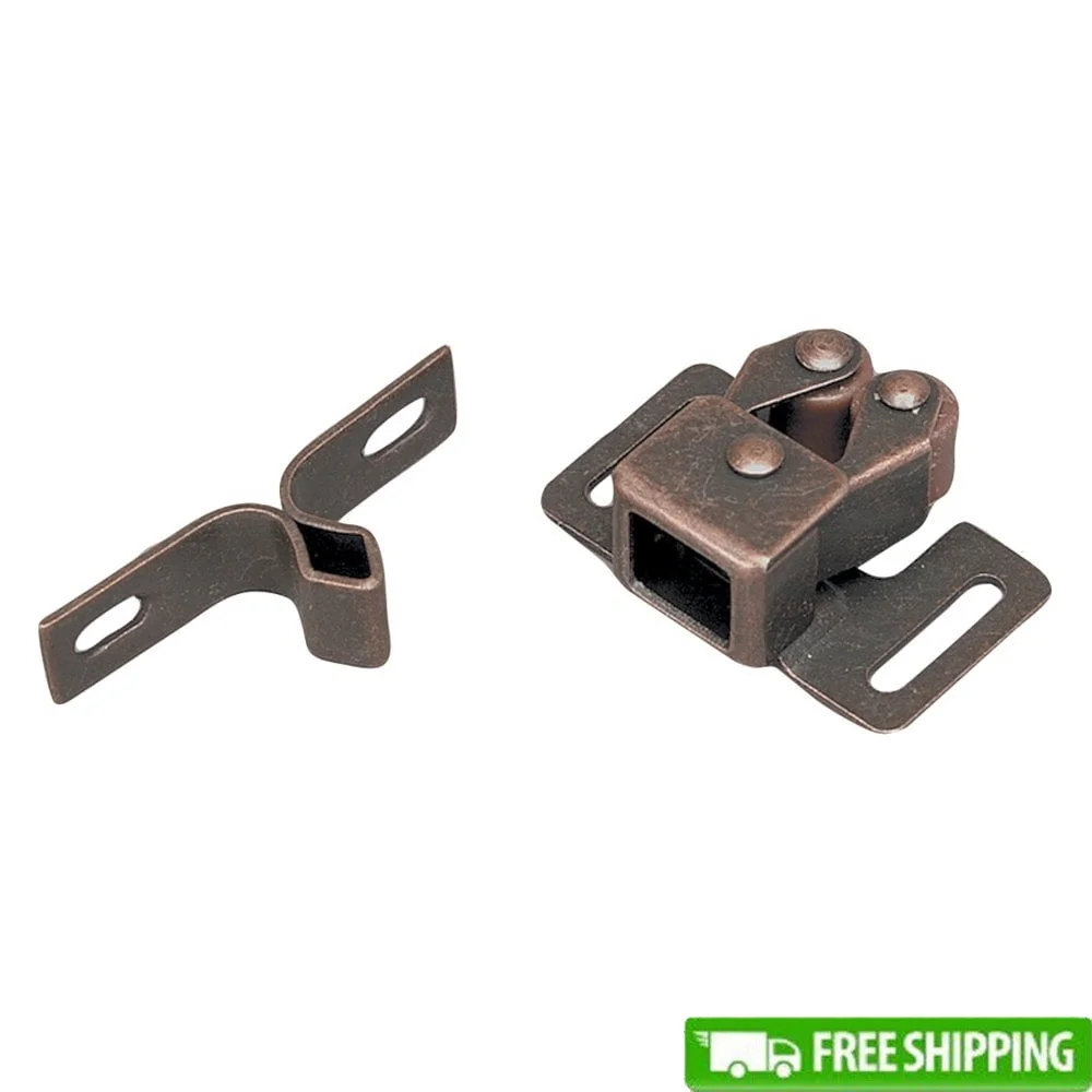 

Double Roller Catch Set with Screws Durable Quality Materials Easy Installation Cabinets Doors Furniture Hardware 5x3x1.25