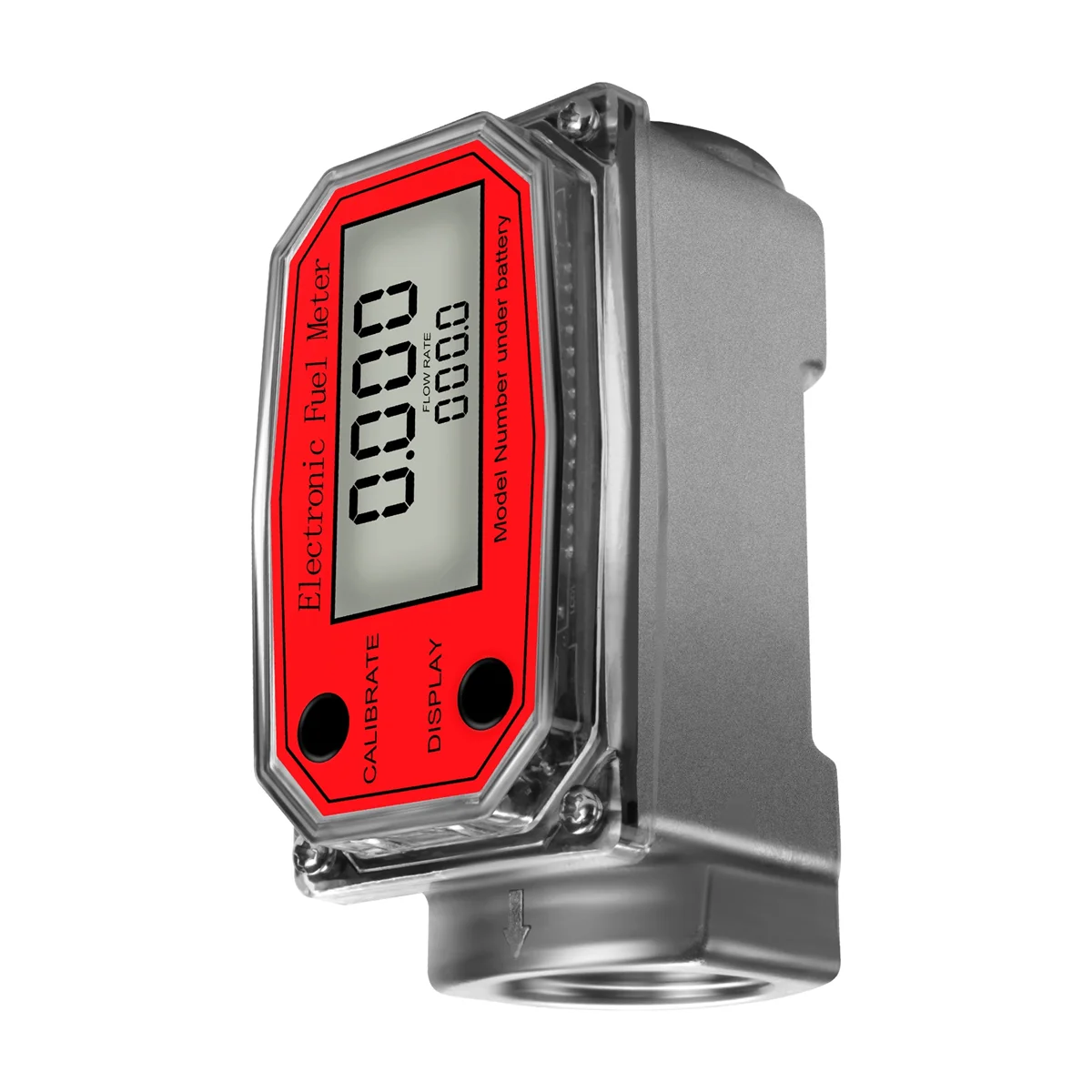 Quality 1 Inch Digital Turbine Flowmeter Digital LCD Display with NPT Counter Fuel Flowmeter for Measuring Engine Oil