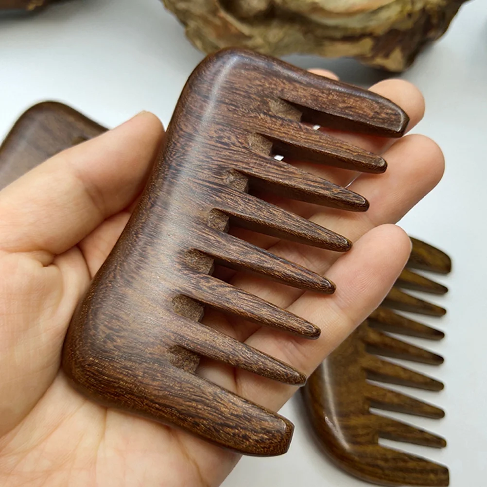 Pearlescent Massage Comb Travel Beard Anti- Static Sandalwood Scraping for Health Care Scrapping