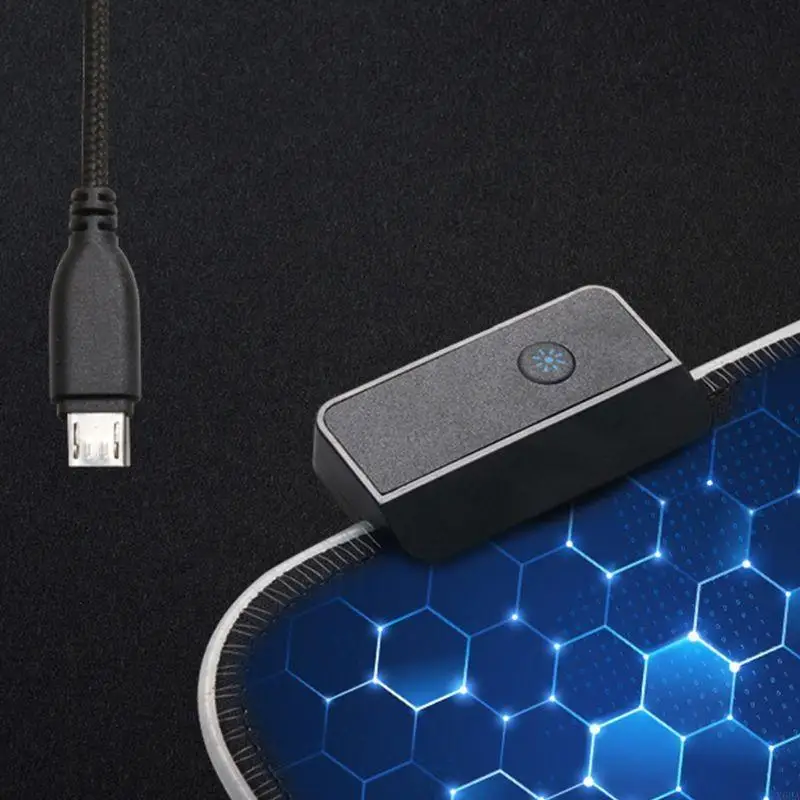 X6HA RGB Gaming Mouse Pad 14 luces LED Keyboard Pad Mat Ratón Mat mouse IMPRESION