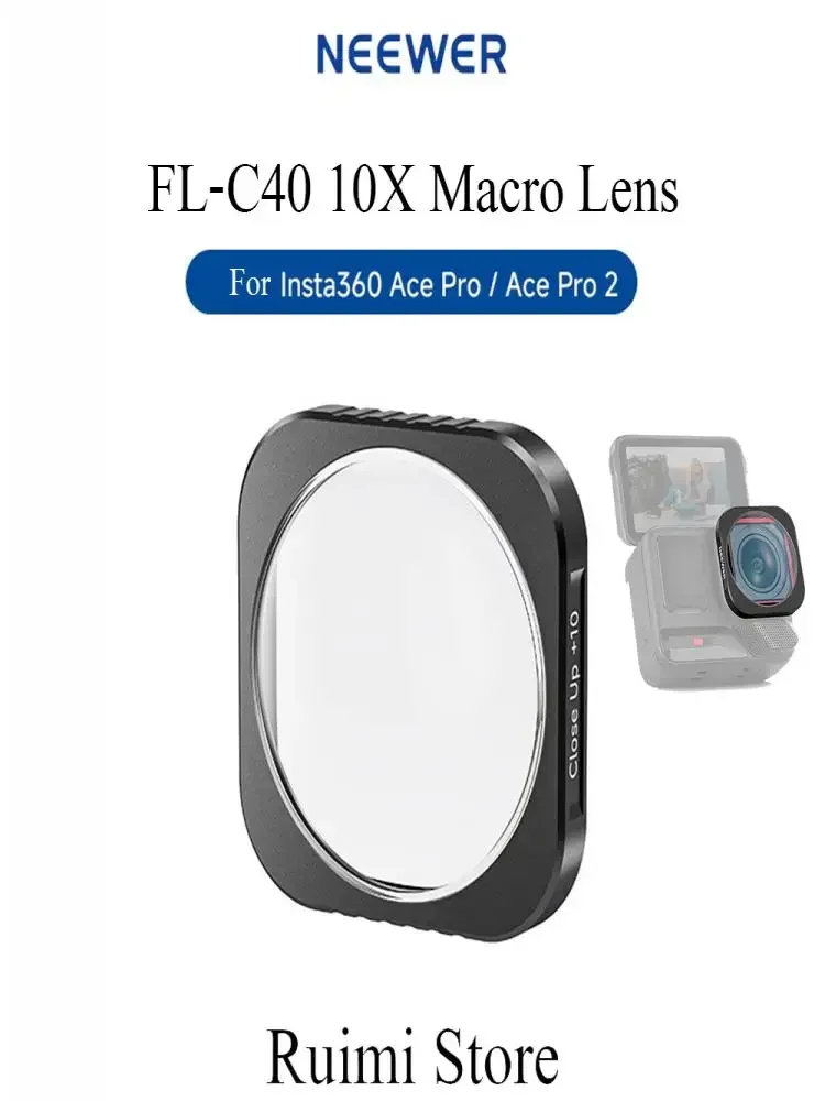 Obiektyw makro NEEWER FL-C40 10X do Insta360 Ace Pro/Ace Pro 2 — zdjęcie produktu 7
