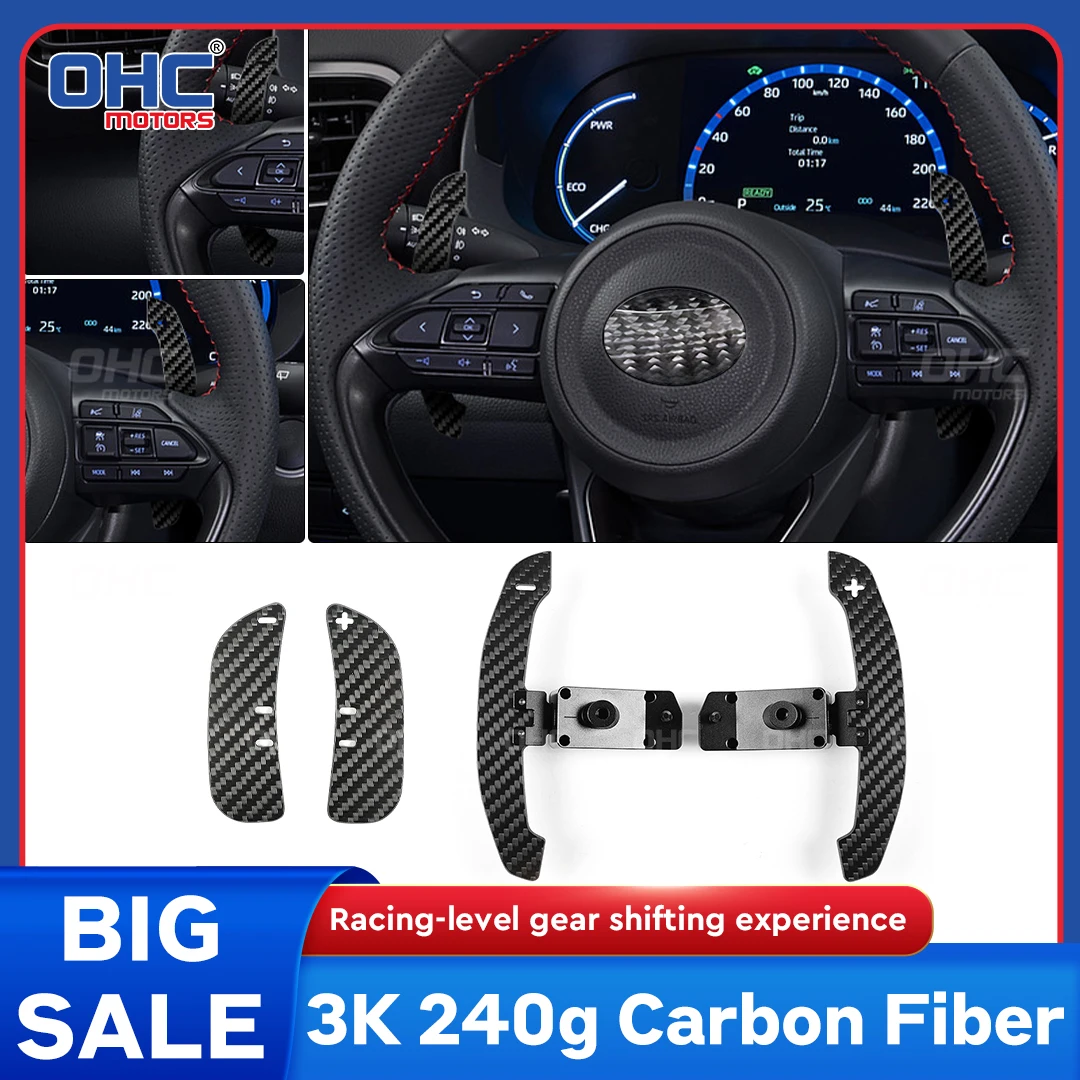 

OHC Carbon Fiber Magnetic Paddle Shifters For Toyota Corolla Yaris GR Avalon Camry GR Magnetic Attraction Function