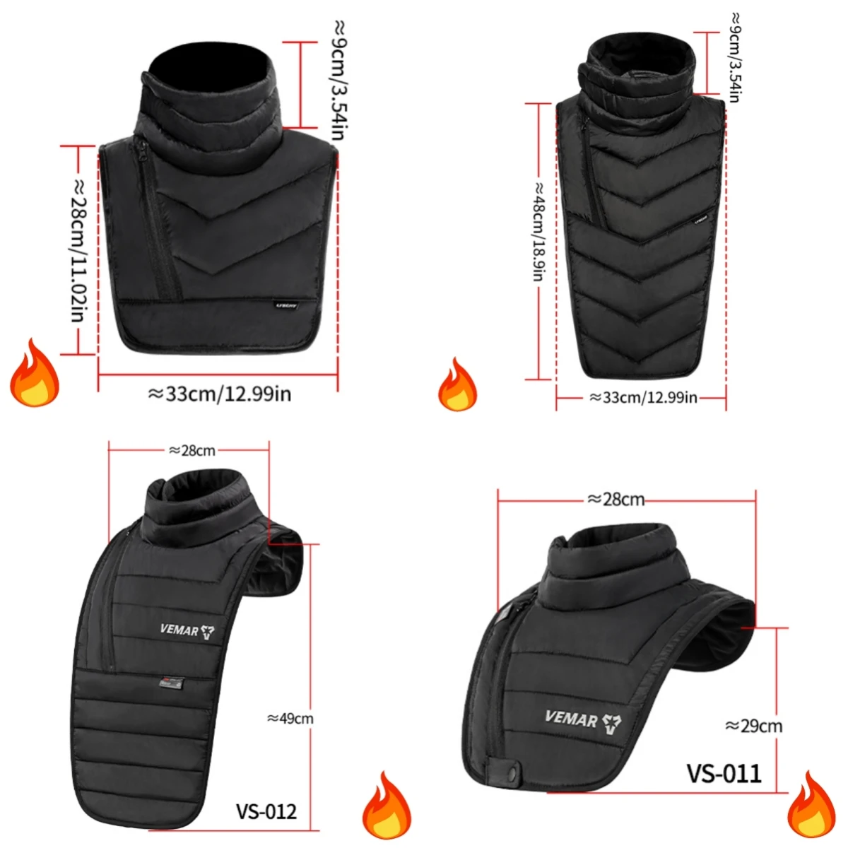 Winter Motorcycle Neck Scarf – Thermal Windproof Warm Scarf for Chest & Neck Moto Rider Cold Weather Gear image 2
