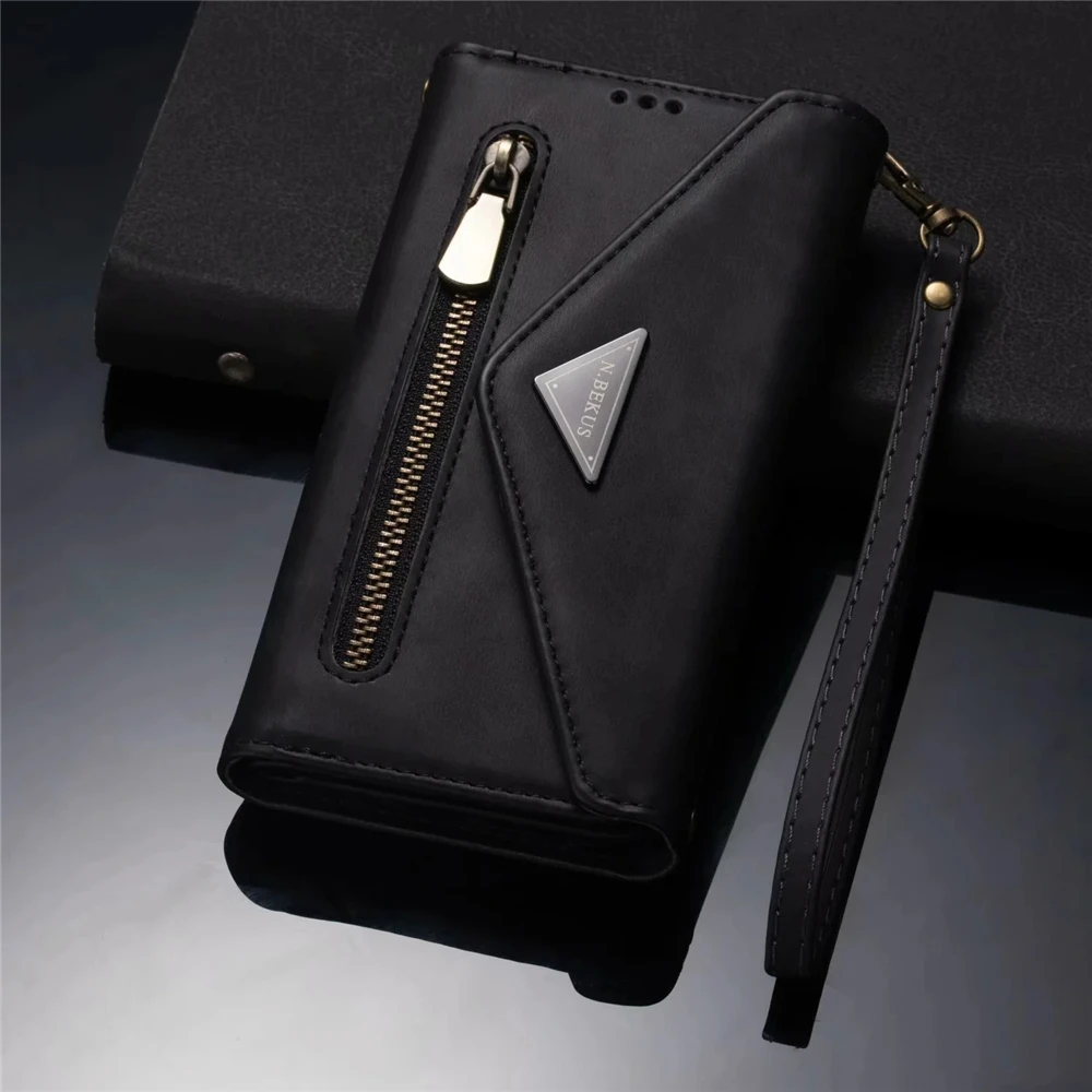 Luxury Card Slot Wallet Cover For Samsung Galaxy S24 S3 S22 S21 S20 Note 20 Ultra S10 Note10 Plus 9 8 Handbag Flip Leather Cases