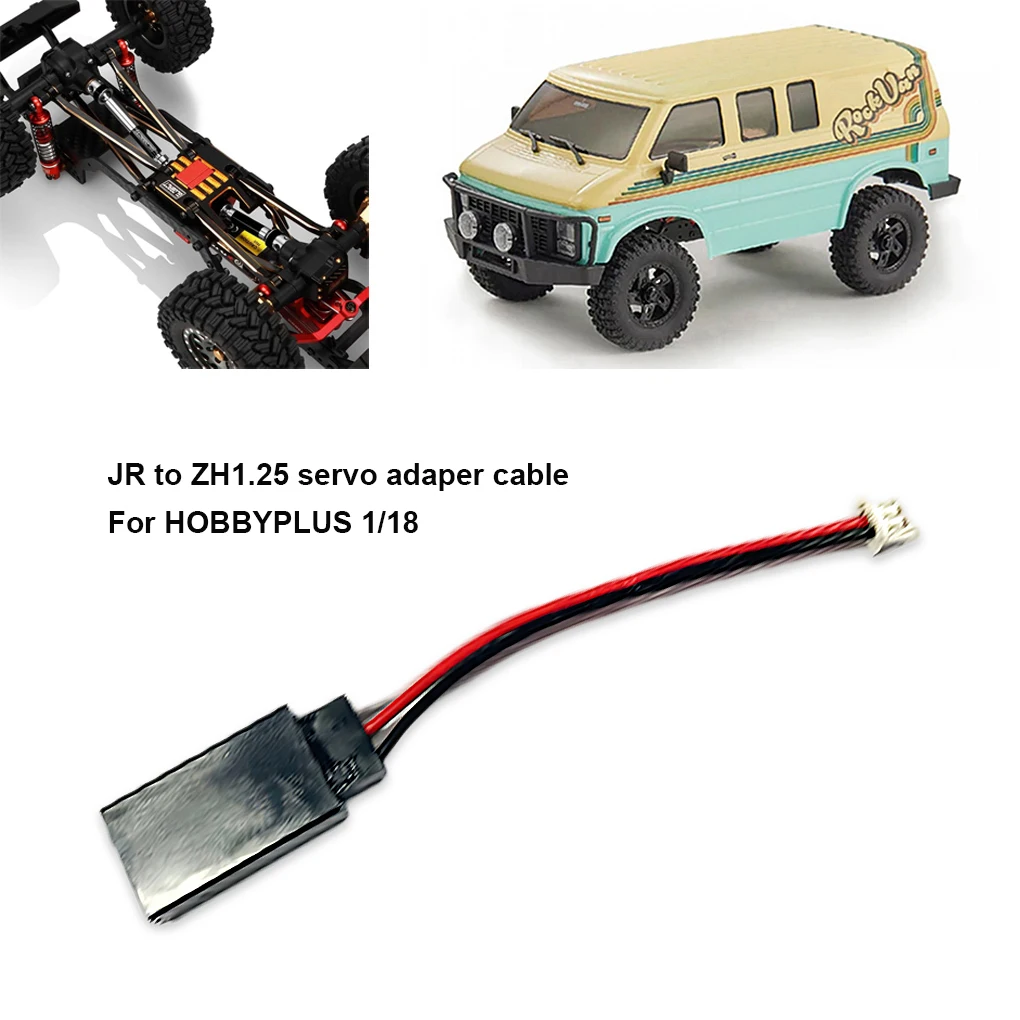 1pcs RC Servo Extension Cord Cable Male To Female Lead For HOBBYPLUS 1/18 Experience Top JR To ZH25 Plug 240290 Servo Adaper