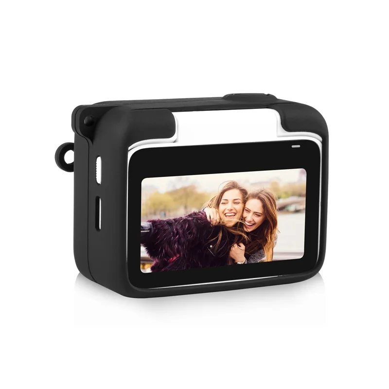 Smart-For Shadowstone Insta360 Go3 Стабилизатор для большого пальца Камера Чехол для аккумулятора Силиконовый с ремешком Защитный чехол Прочный черный