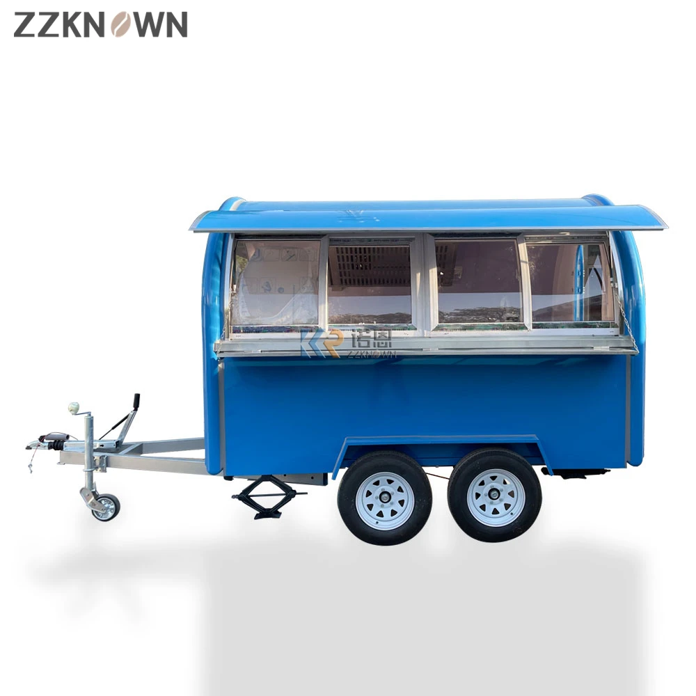 Customized Food Trailer Mobile Food Kiosk Truck Kitchen for Hamburger and Hot Dog with CE