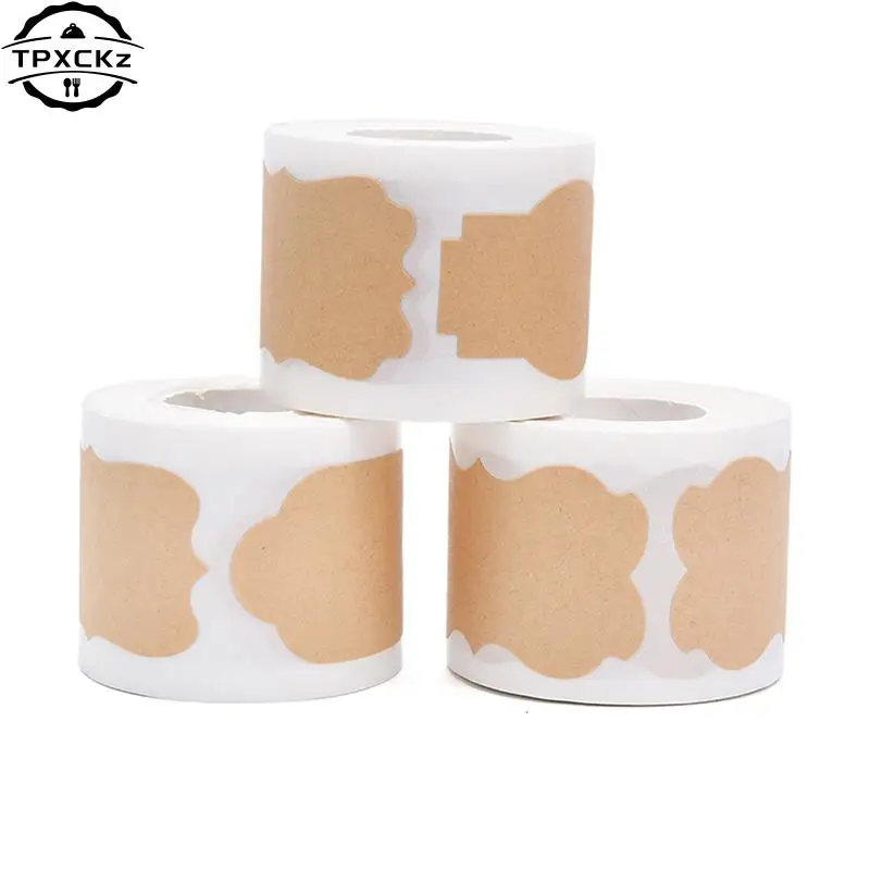 150PCs/Roll Waterproof Self-adhesive Labels Stickers Kitchen Spice Label Jam Jar Bottle Tags Gifts Box Package Label