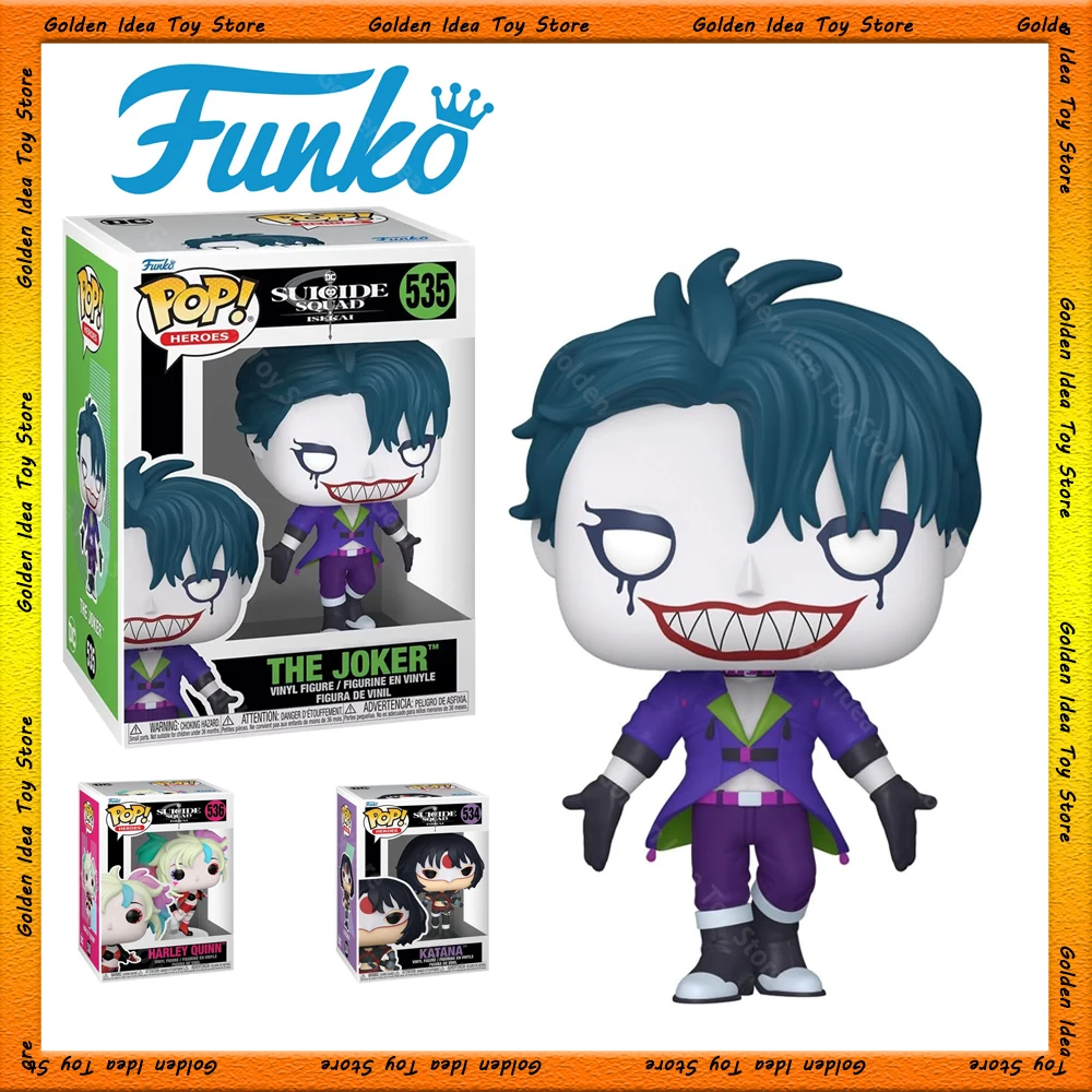 Funko POP! Suicide Squad ISEKAI-The Clown's Girl (Harley Quinn) – The Joker-Deadshot-Katana-Vinylfigur, Geschenkspielzeug