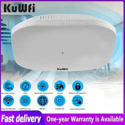 KuWFi 1800Mbps WiFi 6 Router Wifi POE Access Point Wifi Mesh Wireless Ceiling AP 2.4G&5.8G Gigabit Access Point Signal Amplifier