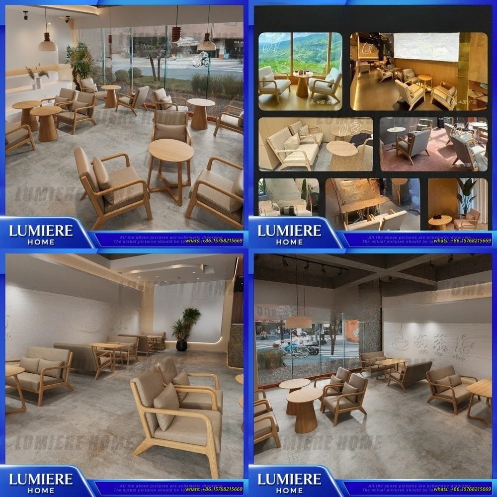 

Luxury Round Mushroom Coffee Chair Set Elegant Single Seater Sofa for Cafe Tea Shop Modern Lounge Accent Chair with Table