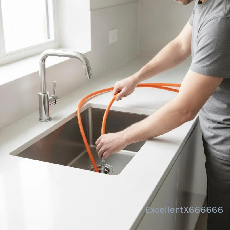 Hand Crank Toilet Auger Clog Remover 2/3/5M Scratch-Resistant Plumbing Tool for Home Drain Pipe Cleaning