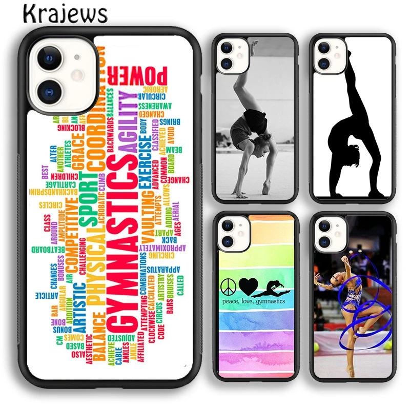 Krajews Gymnastics balance beam original Phone Case For iPhone 16 15 SE2020 14 6 7 8 plus 11 12 13 pro max coque Shell Fundas