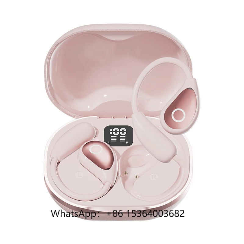 

TJXL-M95 Sport Earphones with Digital Display Noise Reduction Earbuds Featuring Power Battery Indicator