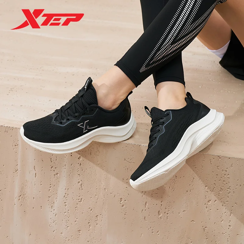 Damskie buty do biegania Xtep, jesienne, wygodne buty sportowe, amortyzowane, lekkie, oddychające sneakersy, wsparcie 977318110052
