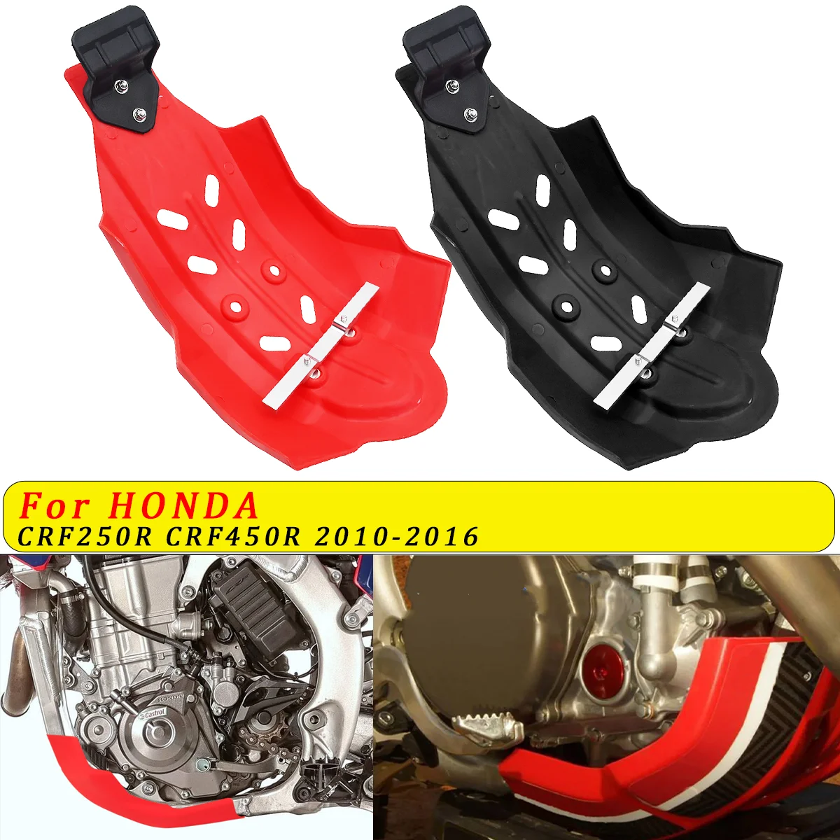 

For Honda CRF 250R 450R Motorcycle Engine Skid Plate Chassis Protection Guard Cover Accessories Motocross Parts Pit Dirt Bike