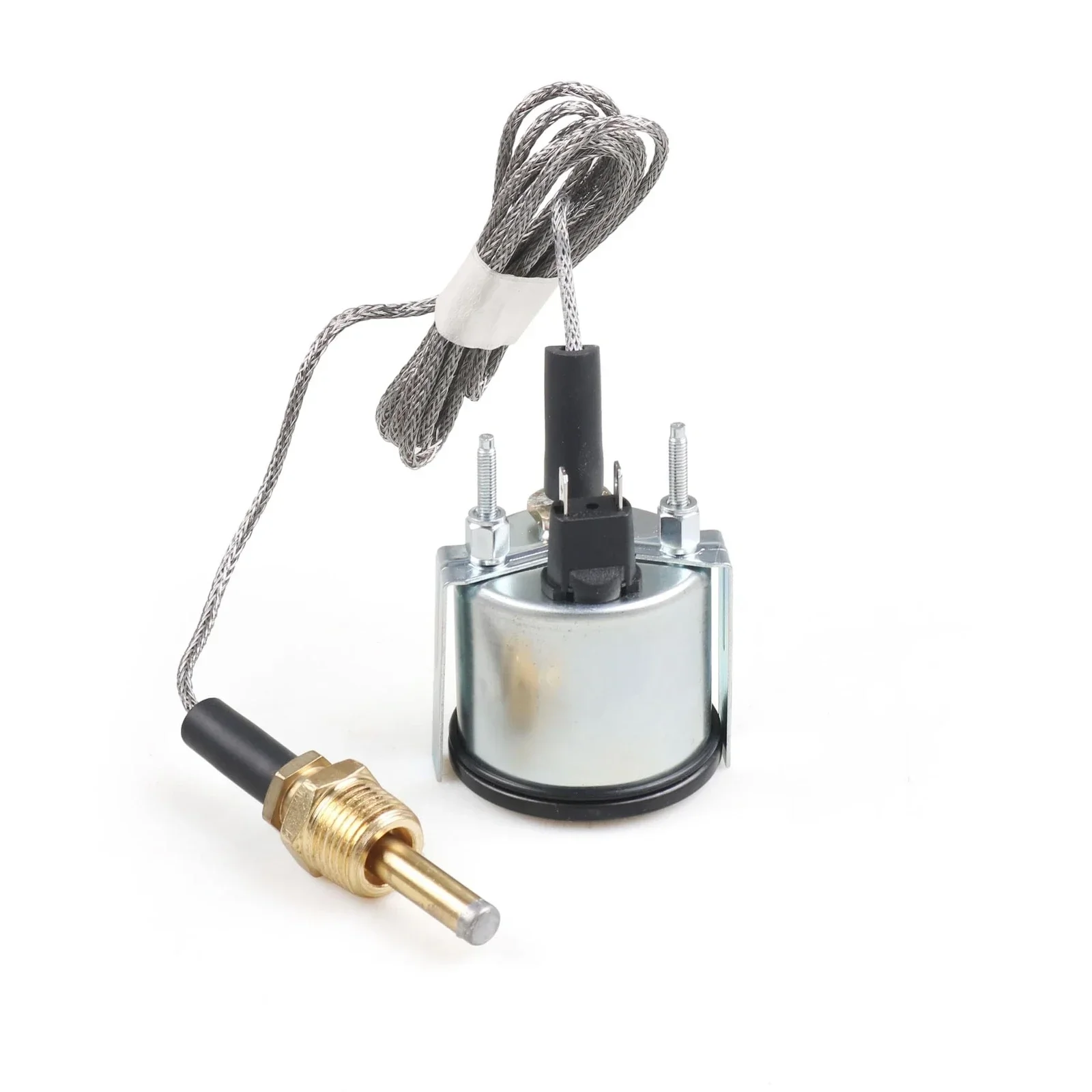 High Quality Durable 2'' 52mm Metal Chrome Pointer Water Temp Temperature Gauge Mechanical For Most 12V Vehicles Black FPR-1029A