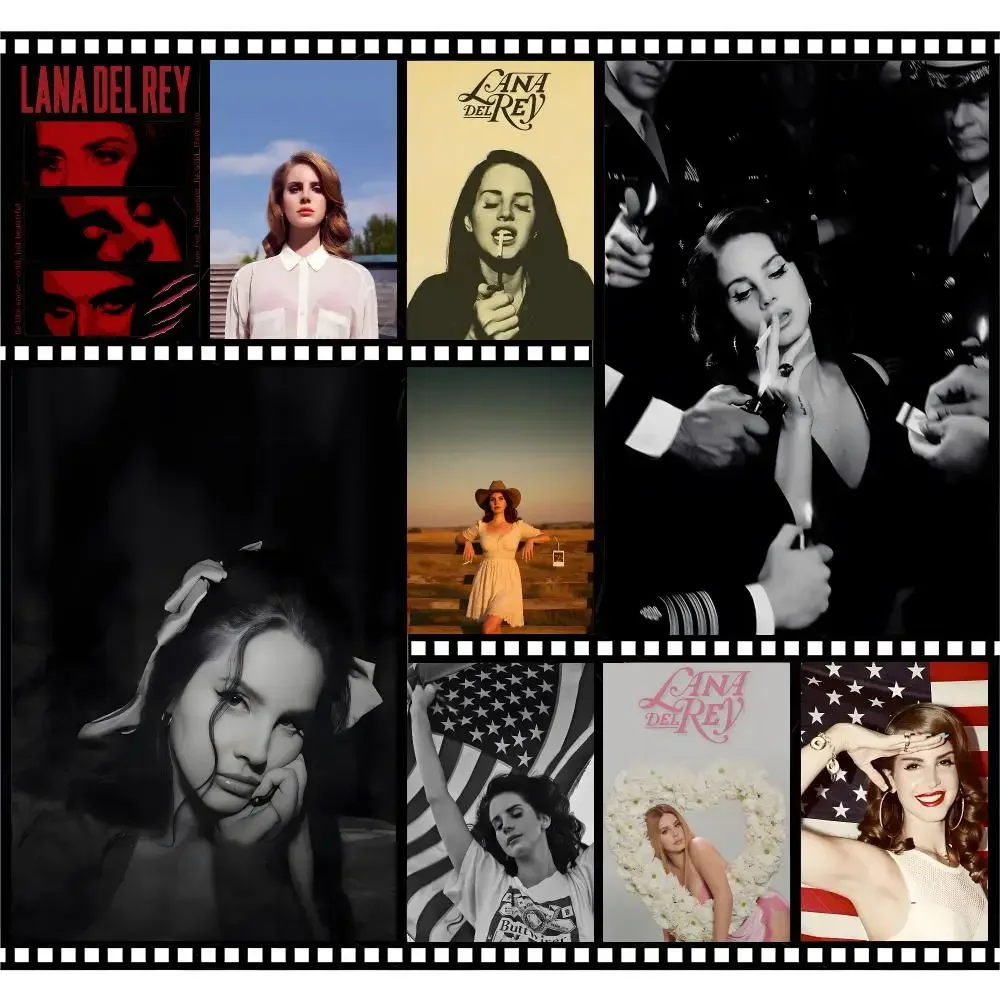 Singer Ballad Lana Del Rey Poster Premium HD Decor Wall Art for Interior Room Makeover Home Accents Gift