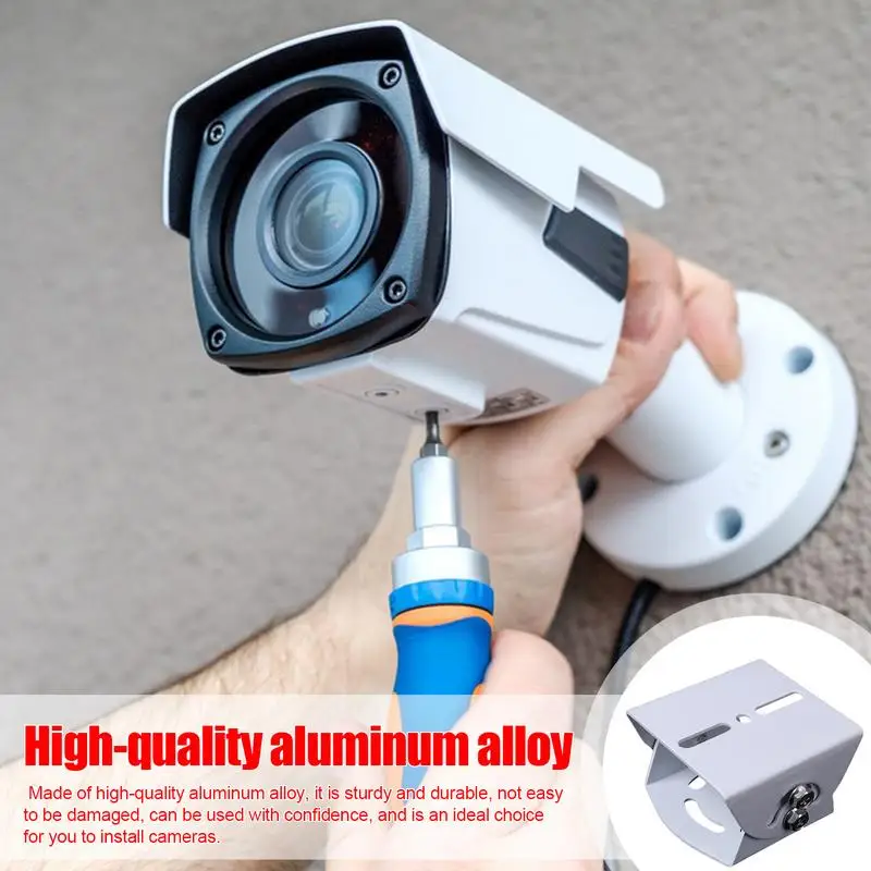 Security Camera Holder High Quality Aluminum Alloy Camera Mount Bracket Perfect For Indoor Outdoor Households Work Places