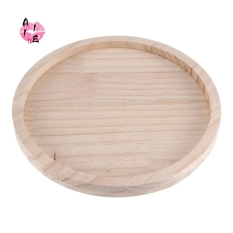 A11E-Sofa Clip Table,Natural Wooden Sofa Armrest Clip-On Tray Table Sofa Couch Rest Organizer, Round