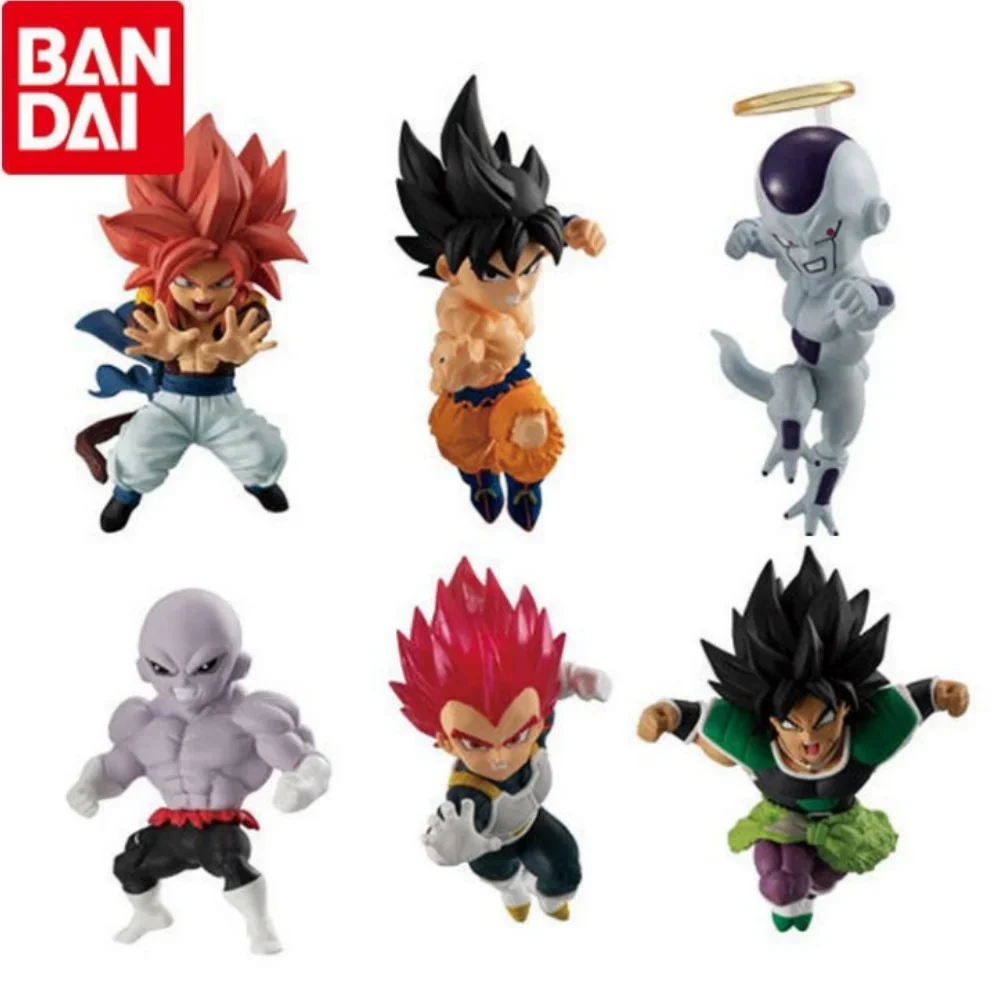 Bandai Original Anime Dragon Ball Shokugan Adverge Motion 3 Figures Goku Frieza Broli Action Figure Model Collectible Toys Gifts