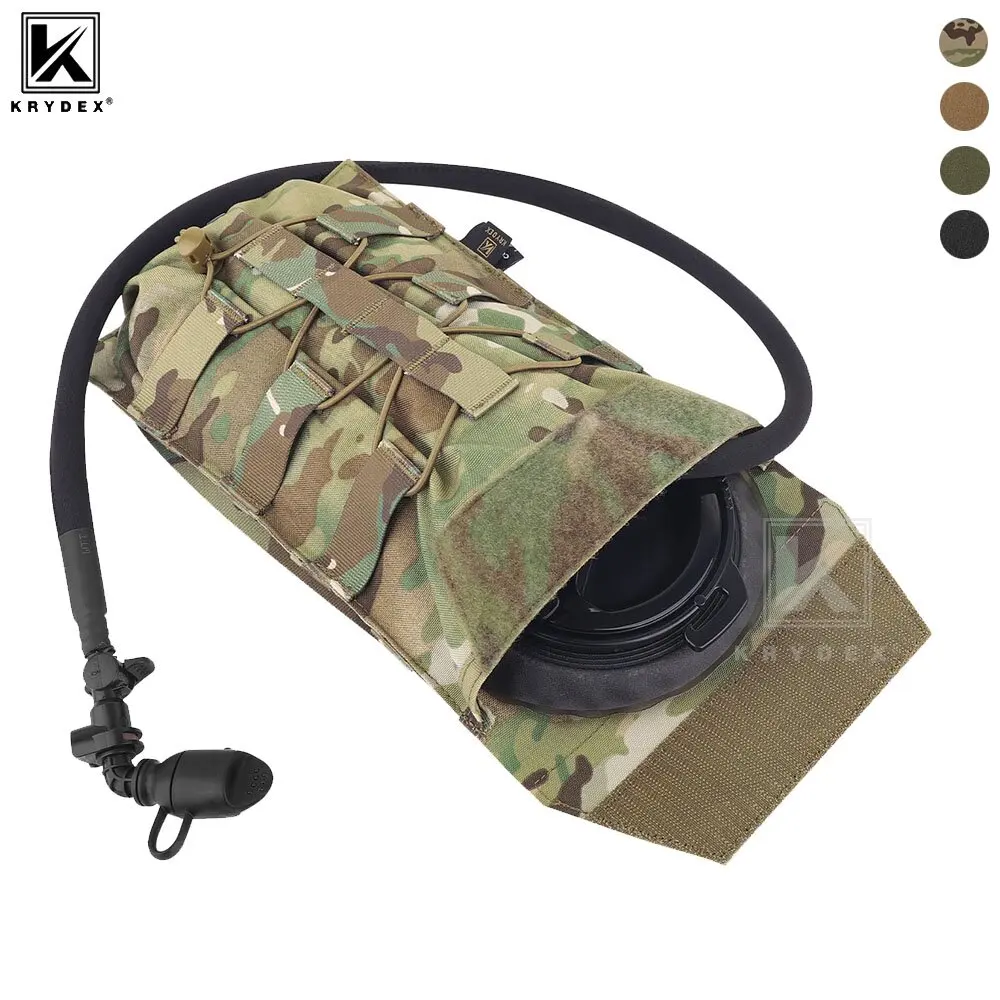 KRYDEX 500D Tactical 50 oz Hydration Carrier Pack MOLLE Bag Modular 1.5L Water Bladder Pouch Hunting Outdoor Accessories