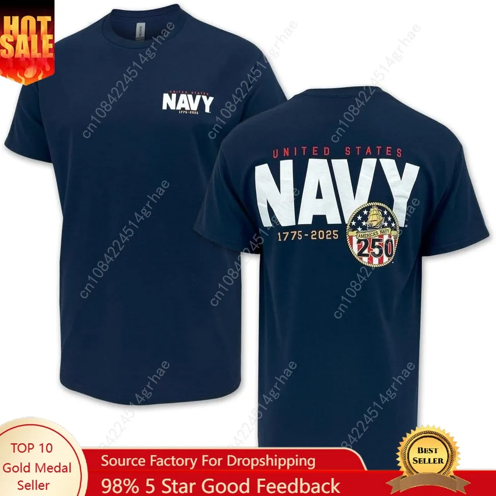 

Armed Forces Gear Navy 250th Anniversary T-Shirt (Navy)