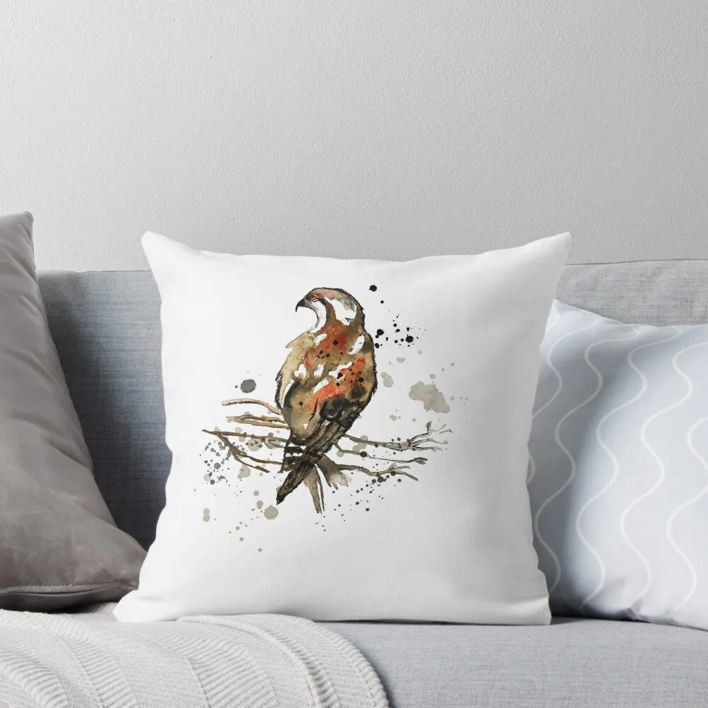 

Osprey on branch Throw Pillow luxury covers christmas cushions covers christmas ornaments 2025 christmas decorations 2025 pillow