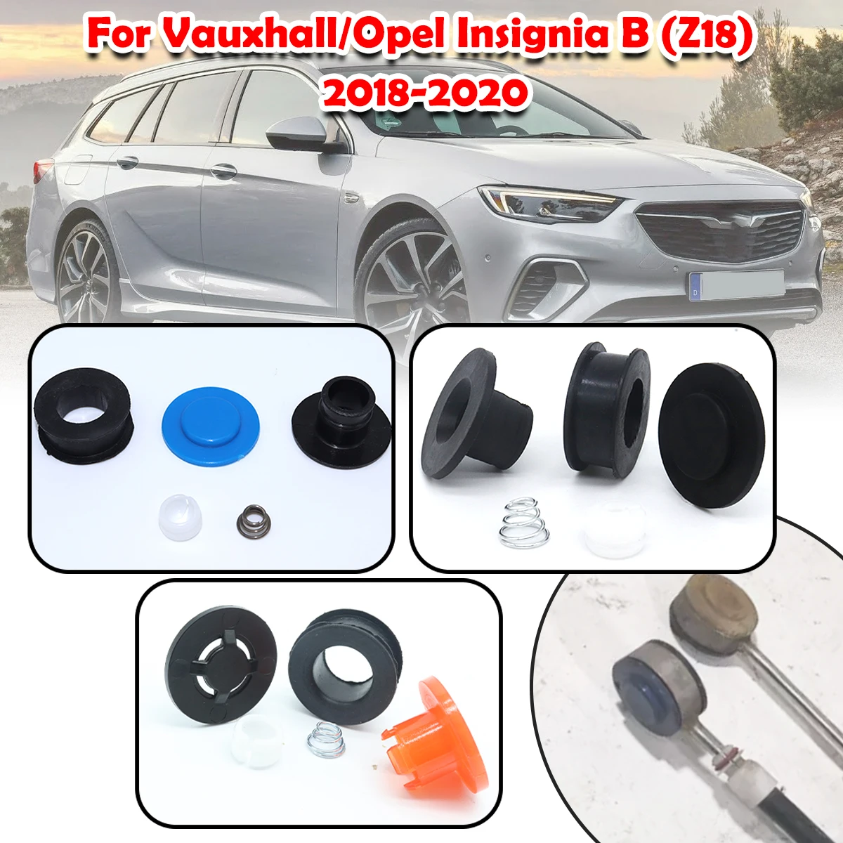 

For Vauxhall/Opel Insignia B (Z18) Gear Linkage Repair Kit Gearbox Selector Shift Lever Cable end Connector Bushing 2018 - 2020
