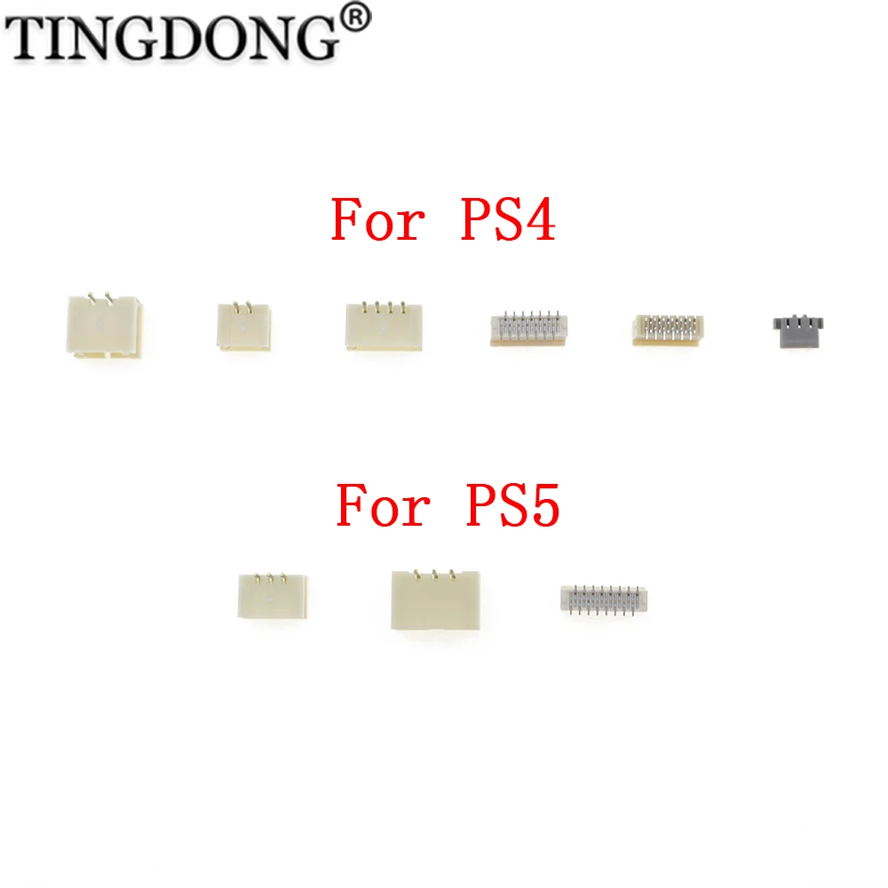 2 stücke Für PS4 PS5 Griff Lade Batterie Kontakt Stecker L2 R2 Band Kontaktieren Clip Buchse JDM-001 011 030 040 050 BDM-010